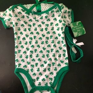 Irish Leprechaun Outfit Costume Infant Onesie Size 6-9M